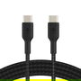 Belkin CAB004BT1MBK Boost Charge USB-C a USB-C Cable Trenzado Negro 1m - Certificado USB-IF
