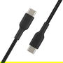 Belkin CAB004BT1MBK Boost Charge USB-C a USB-C Cable Trenzado Negro 1m - Certificado USB-IF