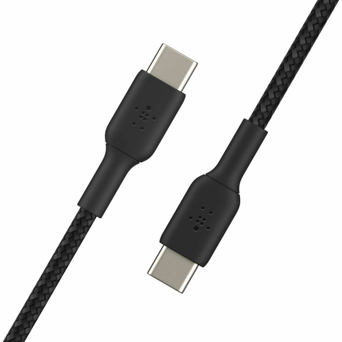 Belkin Cable Boost Charge USB-C a USB-C CAB004BT1MBK, 1 m, Trenzado, Negro Belkin Cable Boost Charge USB-C a USB-C CAB004BT1MBK, 1 m, Trenzado, Negro