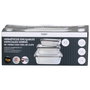Cook Concept Juego de 3 Herméticos Horno Cristal con tapa 1,8L 0,8L 0,35L