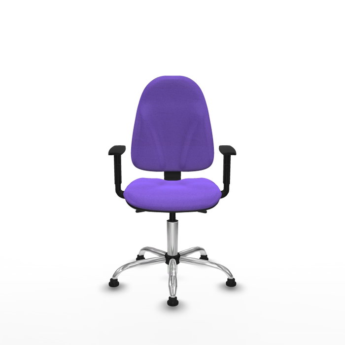 PIQUERAS Y CRESPO Silla de oficina Algarra Lila con Base Cromada