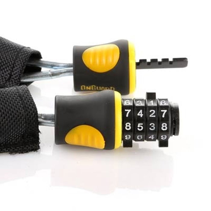 ONGUARD Mastiff Cadena Antirrobo Acero Endurecido Revestimiento Goma Doble Funda Protección