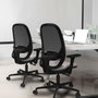 PIQUERAS Y CRESPO Silla de oficina Cilanco Gris con mecanismo Sincro y Brazos 3D