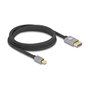 DeLOCK Cable Mini DisplayPort a DisplayPort 8K 60Hz 2m Gris Metal