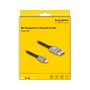 DeLOCK Cable Mini DisplayPort a DisplayPort 8K 60Hz 2m Gris Metal