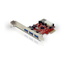 Conceptronic C4USB3EXI Tarjeta PCIe con 3 puertos USB 3.0 externos y 1 interno