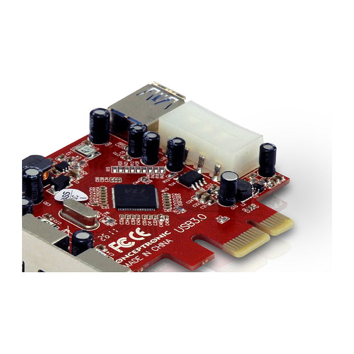 Conceptronic C4USB3EXI Tarjeta PCIe con 3 puertos USB 3.0 externos y 1 interno