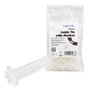 LogiLink Pack de 100 bridas de sujeción con marcador, PA66, 2,5 mm x 100 mm, transparente