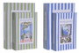 DKD Home Decor Set de 2 Cajas Libro de Rayas en Colores Surtidos