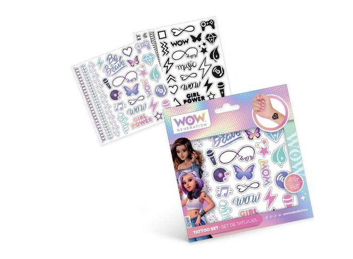 Kids Euroswan Set de tatuajes Wow Generation con más de 50 diseños Kids Euroswan Set de tatuajes Wow Generation con más de 50 diseños