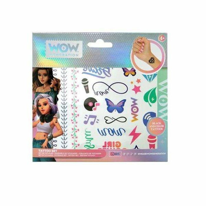 Kids Euroswan Set de tatuajes Wow Generation con más de 50 diseños Kids Euroswan Set de tatuajes Wow Generation con más de 50 diseños
