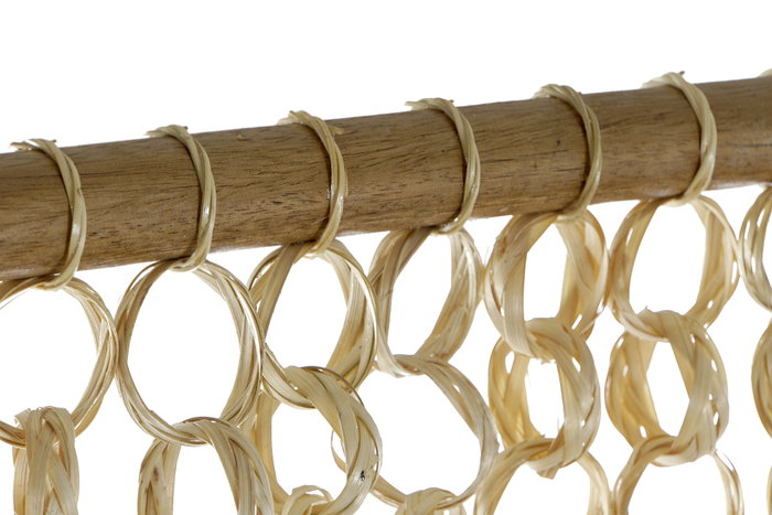 DKD Home Decor Cortina de Fibra Natural 90x205 cm