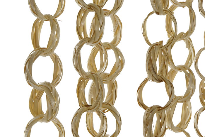 DKD Home Decor Cortina de Fibra Natural 90x205 cm