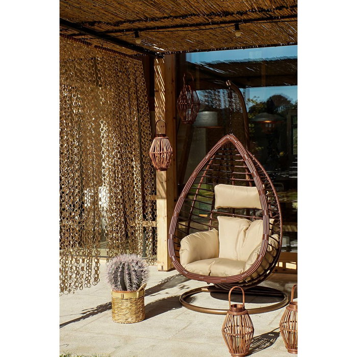 DKD Home Decor Cortina de Fibra Natural 90x205 cm DKD Home Decor Cortina de Fibra Natural 90x205 cm