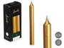 Acorde Set 6 Cirios Oro 15 cm Duración 6 Horas (6 x 4 x 15 cm) (Set de 12)