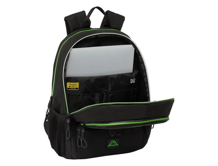 Safta Mochila de Padel Kappa Black 420x170x300 mm - Negra