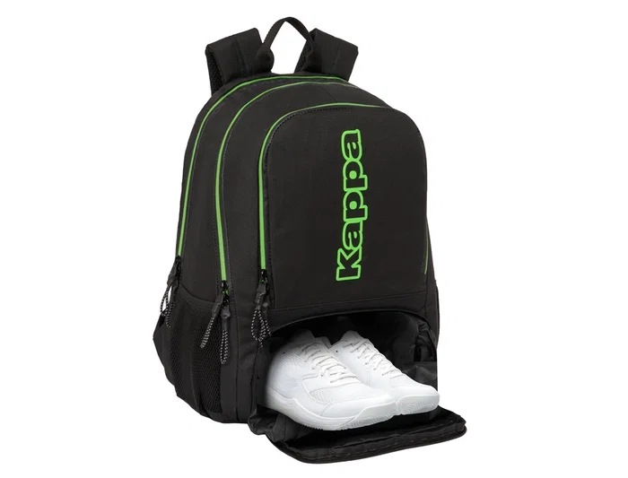 Safta Mochila de Padel Kappa Black 420x170x300 mm - Negra