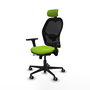 PIQUERAS Y CRESPO Silla de oficina Jorquera Sincro/Traslack Pistacho/Negro