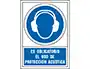 Syssa Señal de Obligacion: Es Obligatorio el Uso de Proteccion Acustica en PVC 245x345 mm