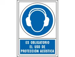 Syssa Señal de Obligacion: Es Obligatorio el Uso de Proteccion Acustica en PVC 245x345 mm