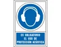 Syssa Señal de Obligacion: Es Obligatorio el Uso de Proteccion Acustica en PVC 245x345 mm