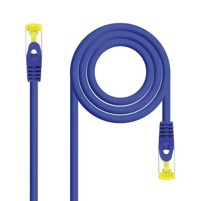 Nanocable Cable de red latiguillo RJ45 LSZH Cat.6A SFTP AWG26, Azul, 0.5m Nanocable Cable de red latiguillo RJ45 LSZH Cat.6A SFTP AWG26, Azul, 0.5m