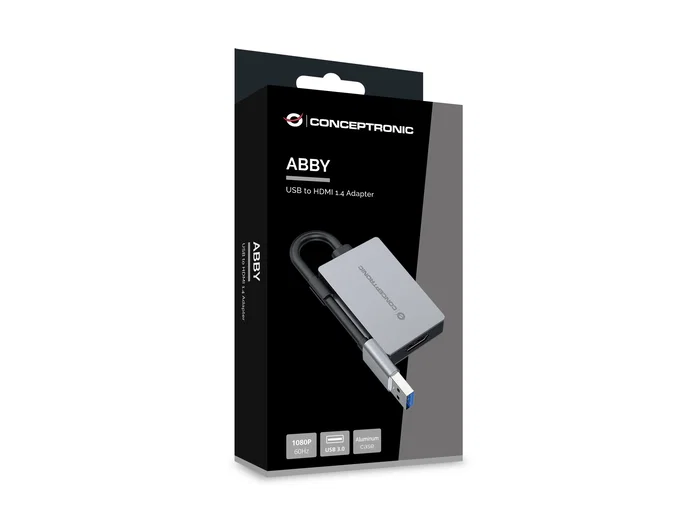 Conceptronic ABBY22G Adaptador USB-A a HDMI 1.4 1080P 60Hz Conceptronic ABBY22G Adaptador USB-A a HDMI 1.4 1080P 60Hz