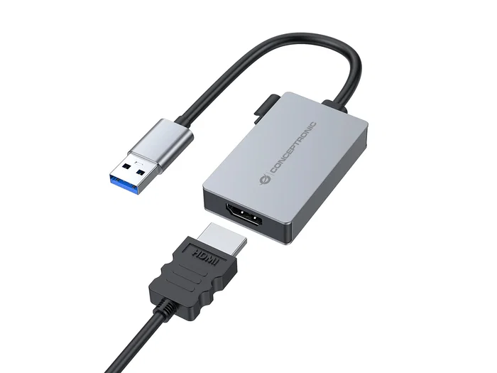 Conceptronic ABBY22G Adaptador USB-A a HDMI 1.4 1080P 60Hz Conceptronic ABBY22G Adaptador USB-A a HDMI 1.4 1080P 60Hz