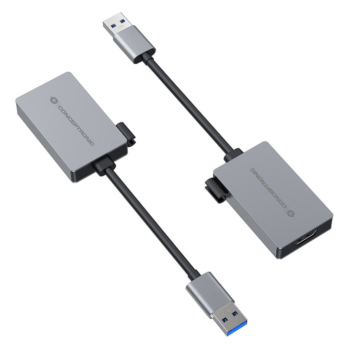 Conceptronic Adaptador USB 3.2 Gen 1 a HDMI 1.4 ABBY22G Gris Conceptronic Adaptador USB 3.2 Gen 1 a HDMI 1.4 ABBY22G Gris