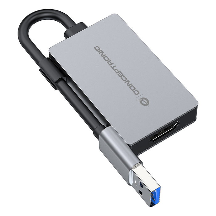Conceptronic Adaptador USB 3.2 Gen 1 a HDMI 1.4 ABBY22G Gris Conceptronic Adaptador USB 3.2 Gen 1 a HDMI 1.4 ABBY22G Gris