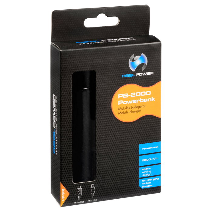 Ultron RealPower PB2000 2000 mAh Negro