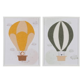 Cuadro Impresión Globo 2/M Decoración 30 X 2,20 X 40 cm (Set de 2)