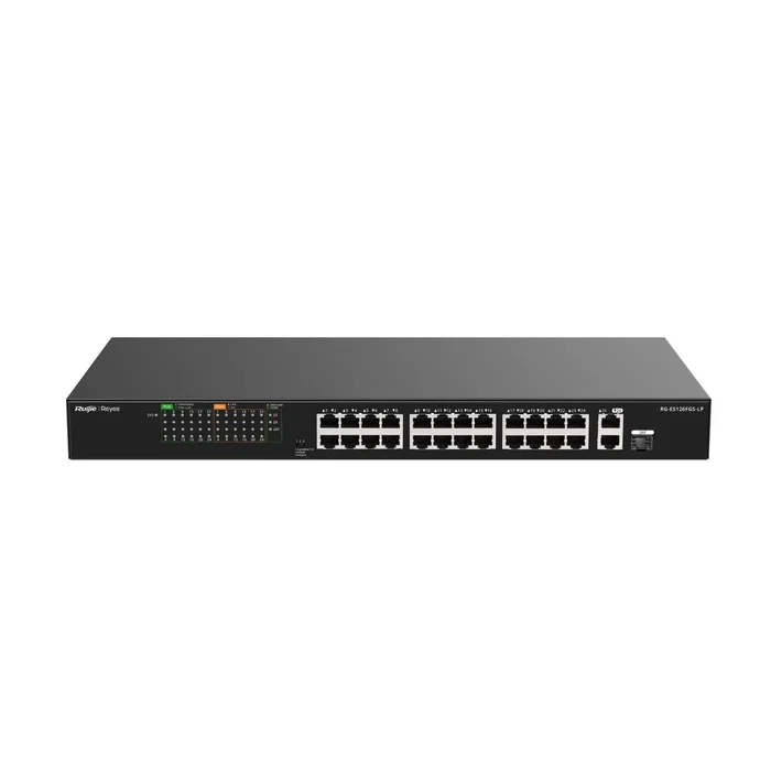 Ruijie Networks RG-ES126FGS-LP Switch No administrado L2 con 24 puertos Fast Ethernet y PoE Ruijie Networks RG-ES126FGS-LP Switch No administrado L2 con 24 puertos Fast Ethernet y PoE