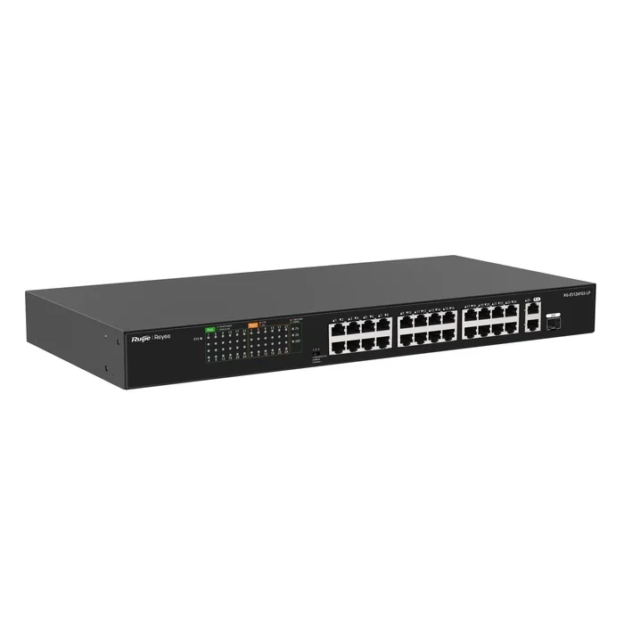 Ruijie Networks RG-ES126FGS-LP Switch No administrado L2 con 24 puertos Fast Ethernet y PoE Ruijie Networks RG-ES126FGS-LP Switch No administrado L2 con 24 puertos Fast Ethernet y PoE