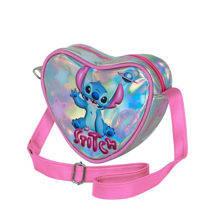 Karactermania Bolso Corazón Casual Lilo y Stitch Cosmic Plateado Karactermania Bolso Corazón Casual Lilo y Stitch Cosmic Plateado