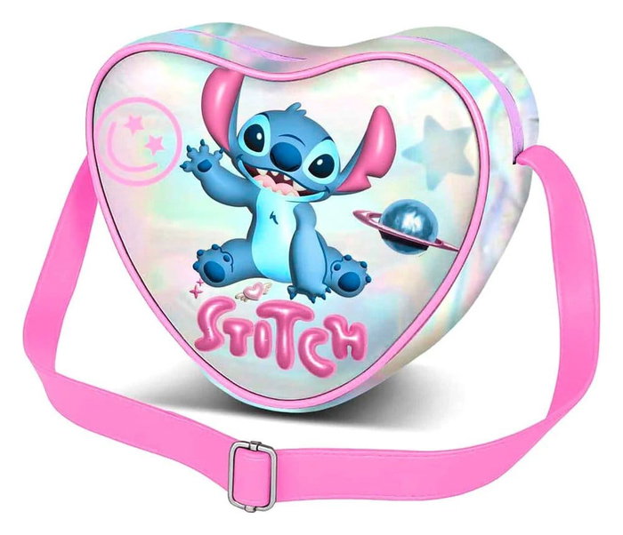Karactermania Bolso Corazón Casual Lilo y Stitch Cosmic Plateado Karactermania Bolso Corazón Casual Lilo y Stitch Cosmic Plateado