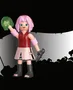 Playmobil Naruto Shippuden Haruno Sakura con Kunoichi y Guante de Curación Figura de Colección para Fans del Anime