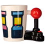 PUCKATOR Taza asa 3D Joystick Arcade Game Over