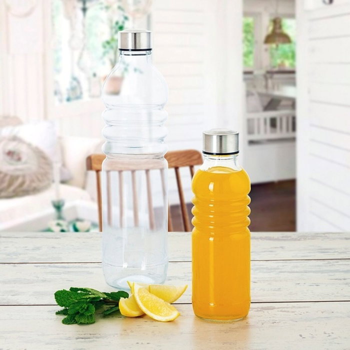 Quid Botella Mesa Vidrio Fresh 1,25 L Azul