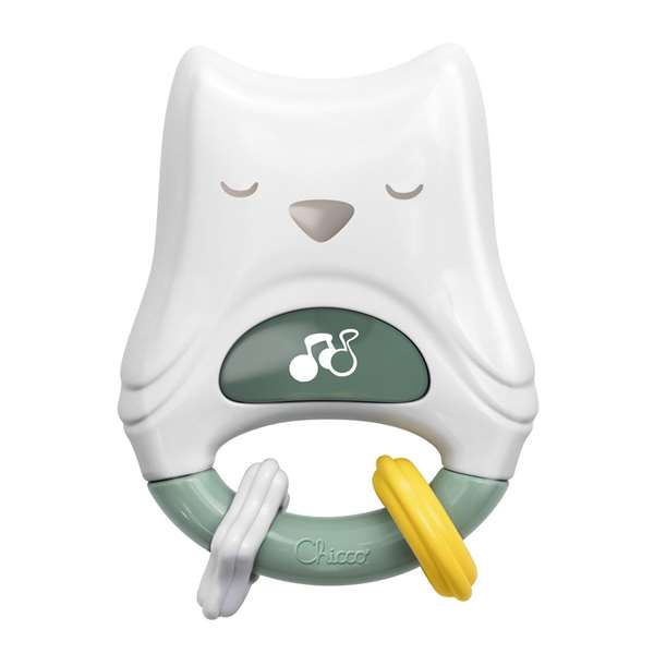 Chicco Sonajero Electrónico Búho Día y Noche con Luces y Melodía 9x3x11,5 cm