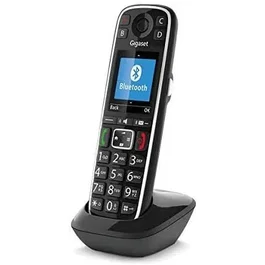 Gigaset Teléfono Inalámbrico E720HX Negro 200 Entradas SMS Bluetooth 4.2 HSP HFP