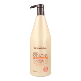 Be Natural Lisso Keratina Acondicionador 1L (Reacondicionado) thoáng
