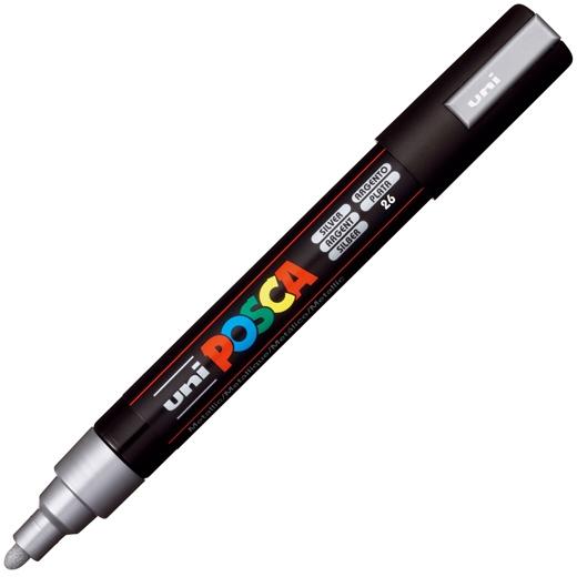 Posca Marcador PC-5M Punta Bala 1,8-2,5 mm Plata