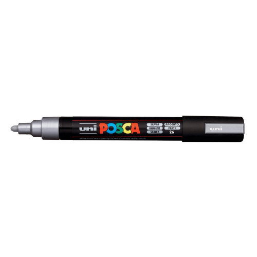 Posca Marcador PC-5M Punta Bala 1,8-2,5 mm Plata