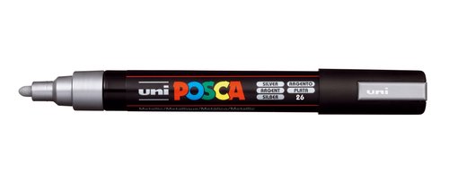 Posca Marcador PC-5M Punta Bala 1,8-2,5 mm Plata