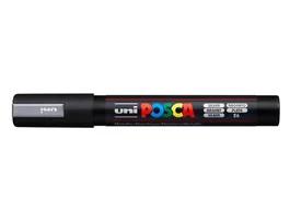 POSCA Marcador PC-5M Punta Bala 1.8-2.5mm No Permanente Plata