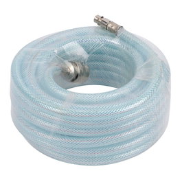 Powerplus Manguera de PVC para Aire Comprimido 15 m 20 Bar Ø6x11 mm con Acoplamientos Euro y Orion
