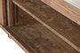 DKD Home Decor Mueble Tv Indo minimal 24 Teca Reciclada Natural 250 x 60 x 45 cm