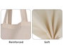 Innspiro Bolsa de algodón eco con asas de 60 cm, 38x42 cm (Pack de 50 unidades)