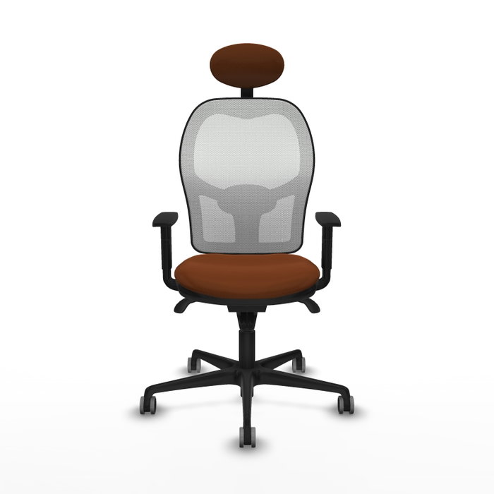 PIQUERAS Y CRESPO Silla de oficina Jorquera Marrón y Blanco PIQUERAS Y CRESPO Silla de oficina Jorquera Marrón y Blanco